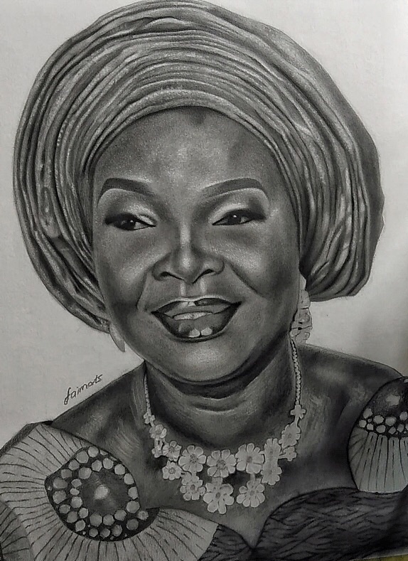 A commissioned pencil drawing 